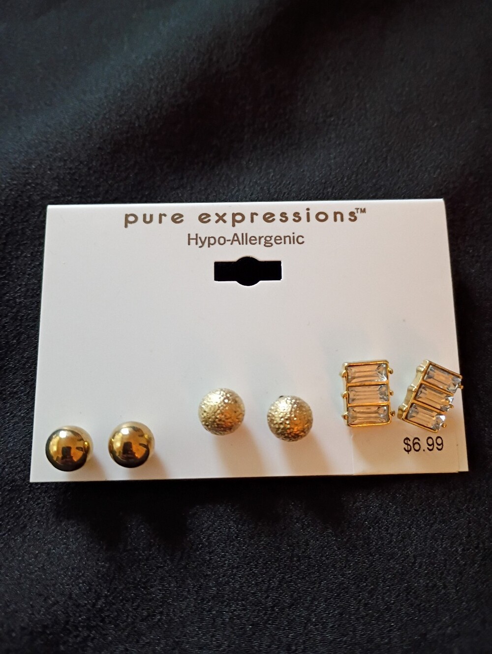 hypoallergenic stud earrings gold tone Statement Jewelry